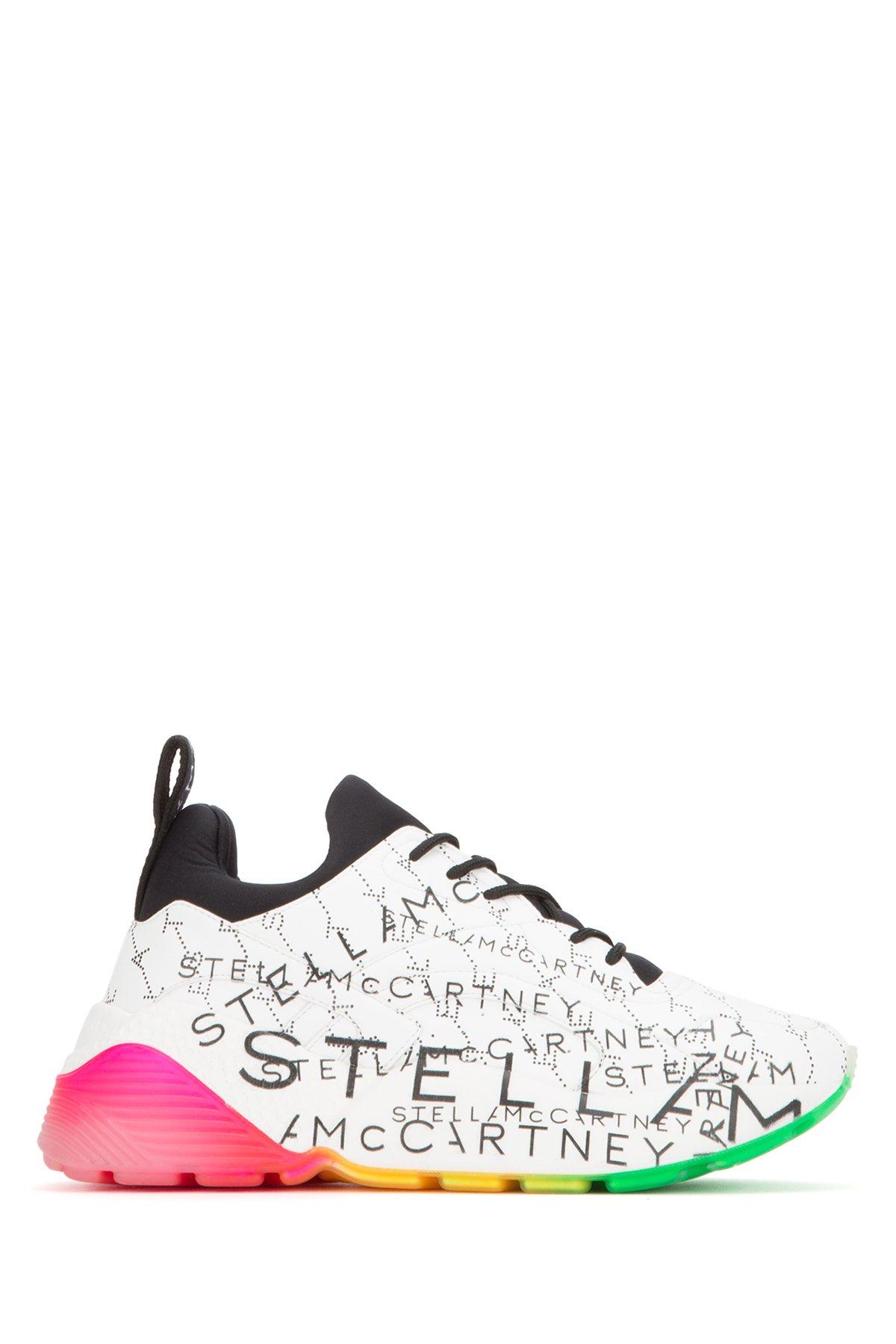 Stella McCartney Logo Graffiti Rainbow Sneakers | Lyst