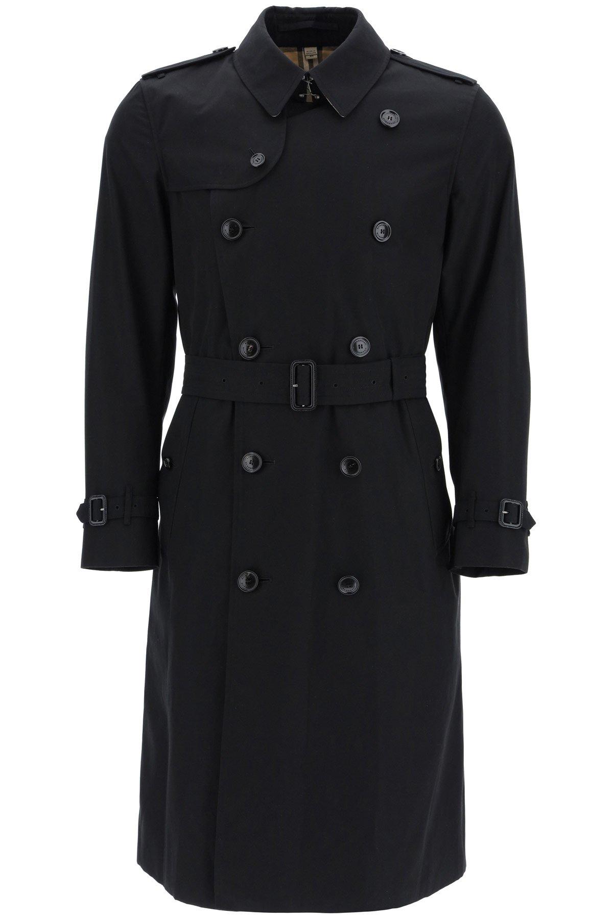 Burberry Cotton The Long Kensington Heritage Trench Coat in 46 (Black ...
