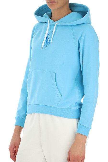 Polo Ralph Lauren Cotton Logo Embroidery Sweatshirt in Blue | Lyst