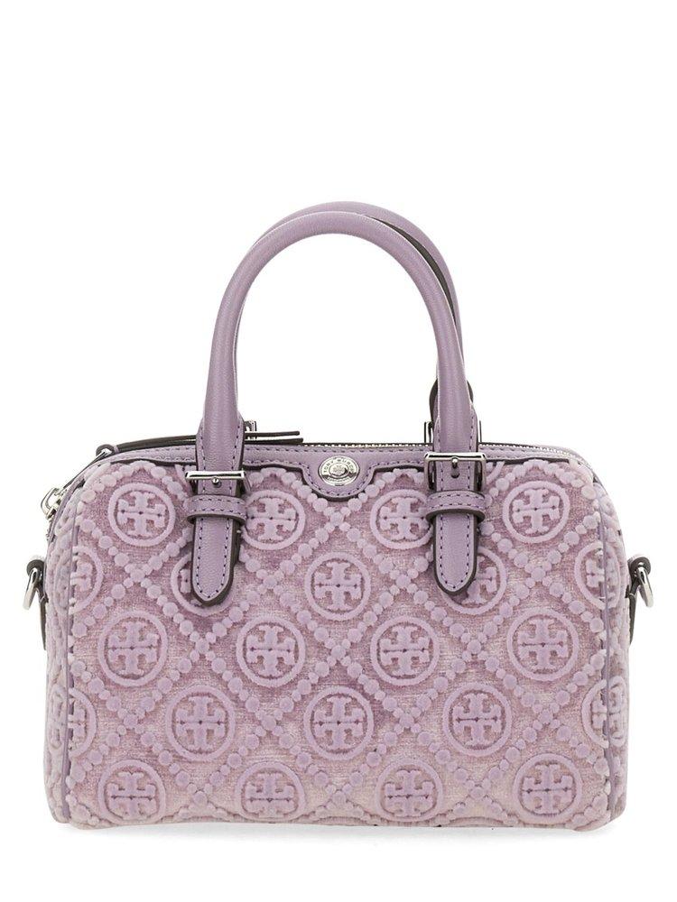 ★Tory Burch★T Monogram Fil Coupe Petite Barrel Bag T Monogram Petite Barrel Bag: Women's Designer Crossbody