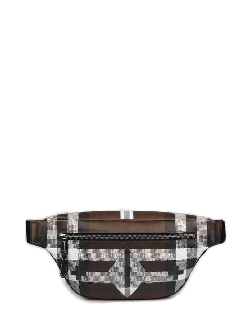 Burberry Geometric Check Bum Bag for Men Lyst Canada