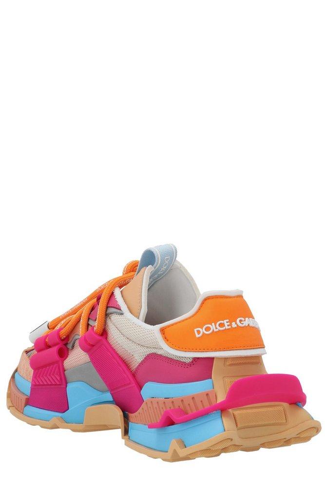 Dolce & Gabbana Colour Block Lace-up Sneakers | Lyst