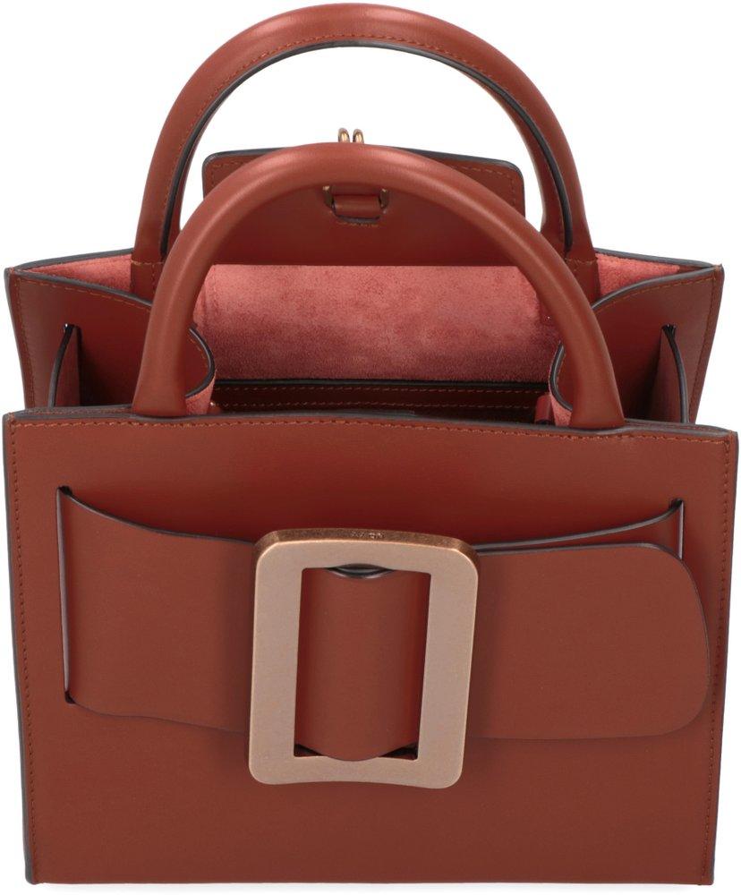 BOYY Bobby Rolodex micro buckled leather tote