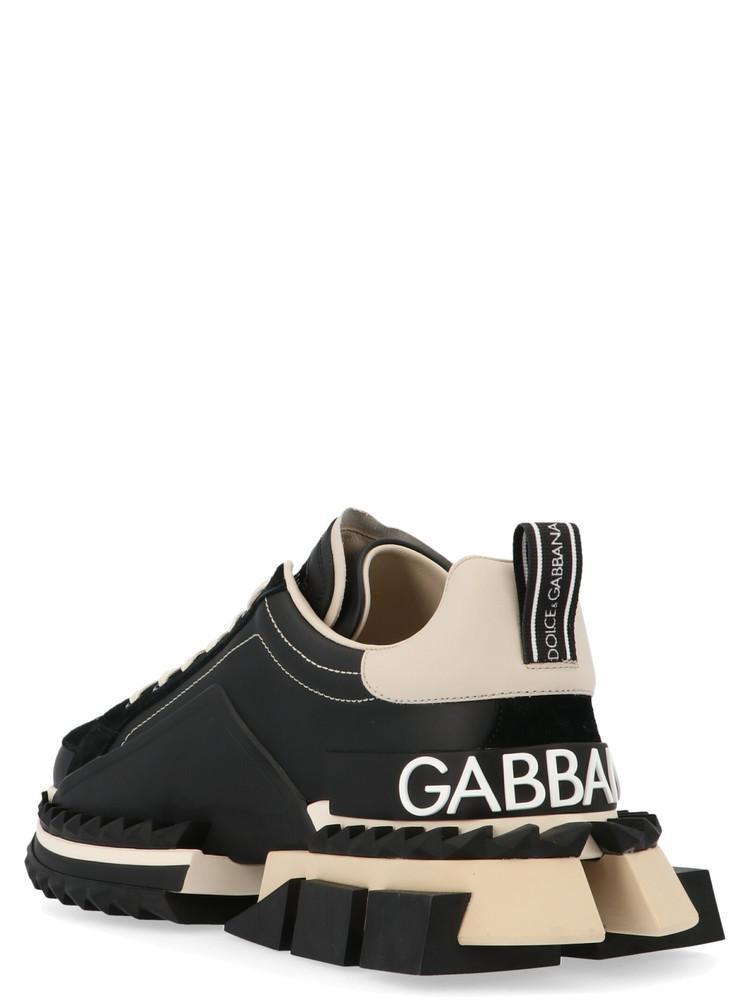 Dolce & Gabbana Leather Two-tone Super King Sneakers in Black for Men ...