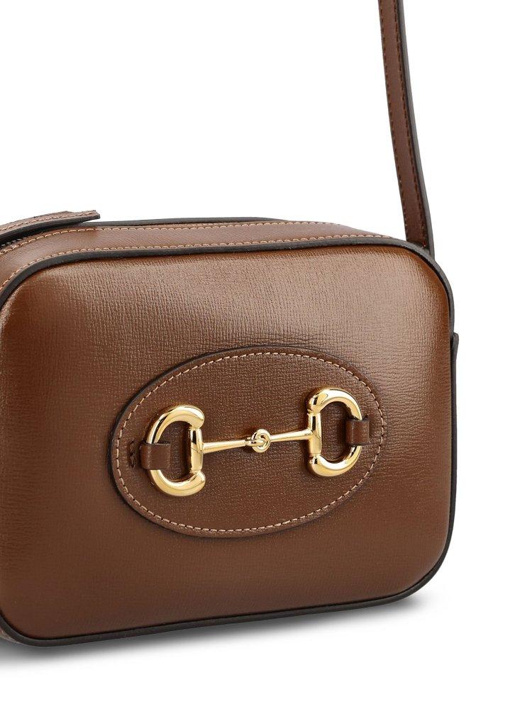 Gucci Horsebit 1955 Small Shoulder Bag in Brown