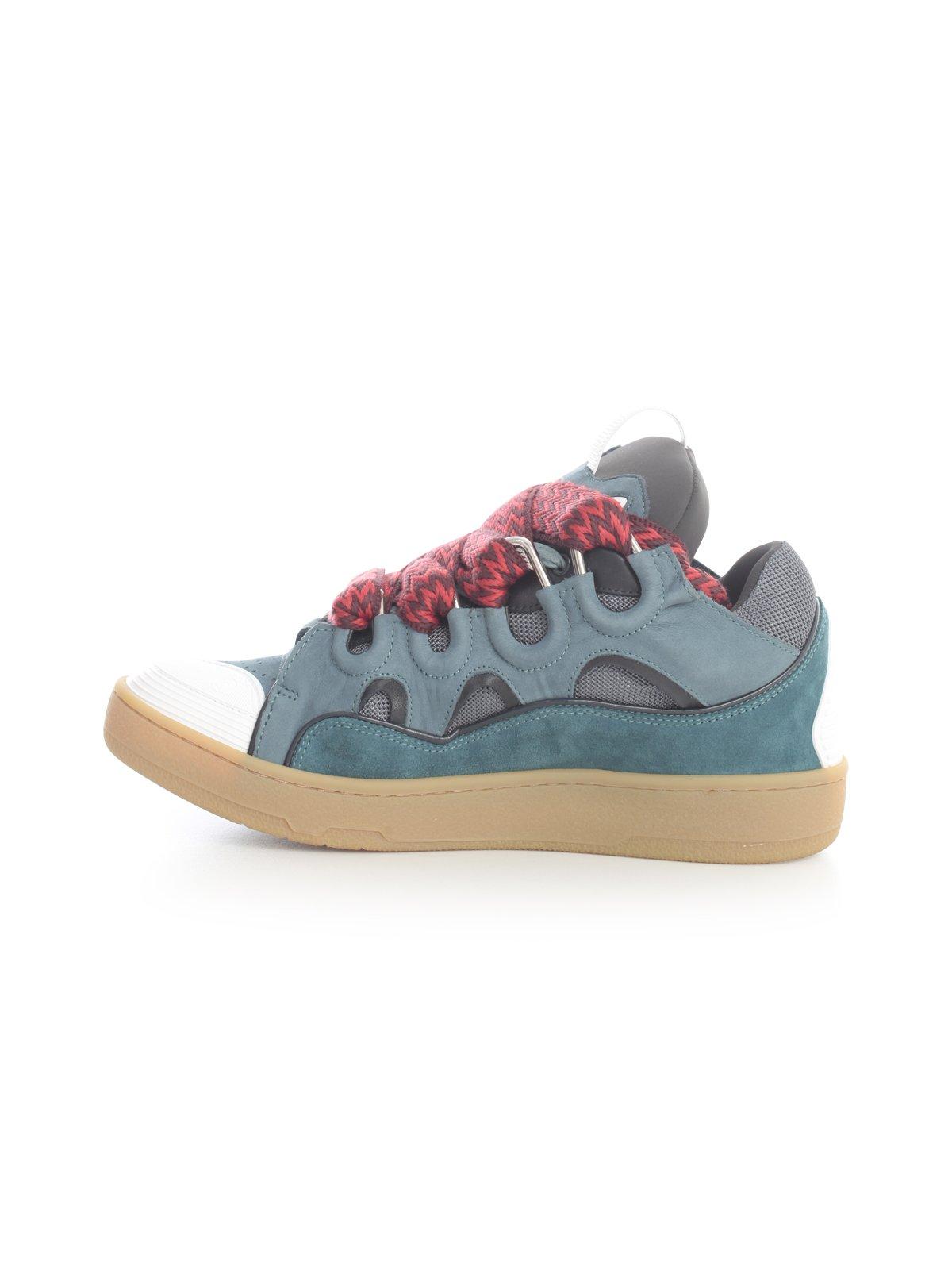 lanvin curb sneakers blue