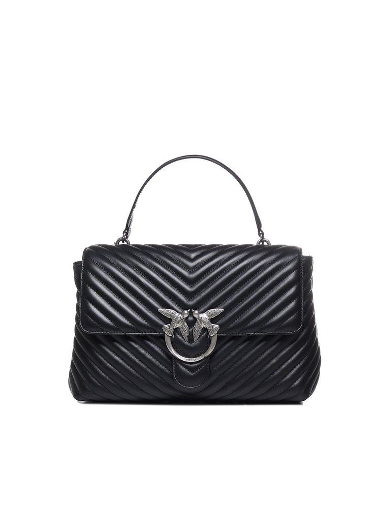 PINKO Love Birds Leather Shoulder Bag - Farfetch