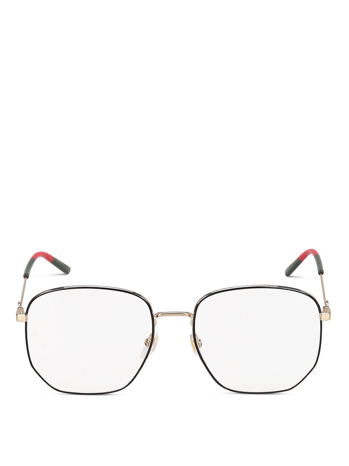 gucci hexagon frame glasses