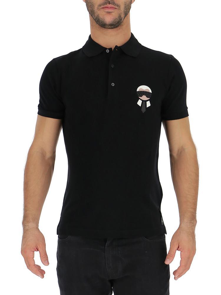 Fendi Carlito Polo Shirt in Black for Men | Lyst