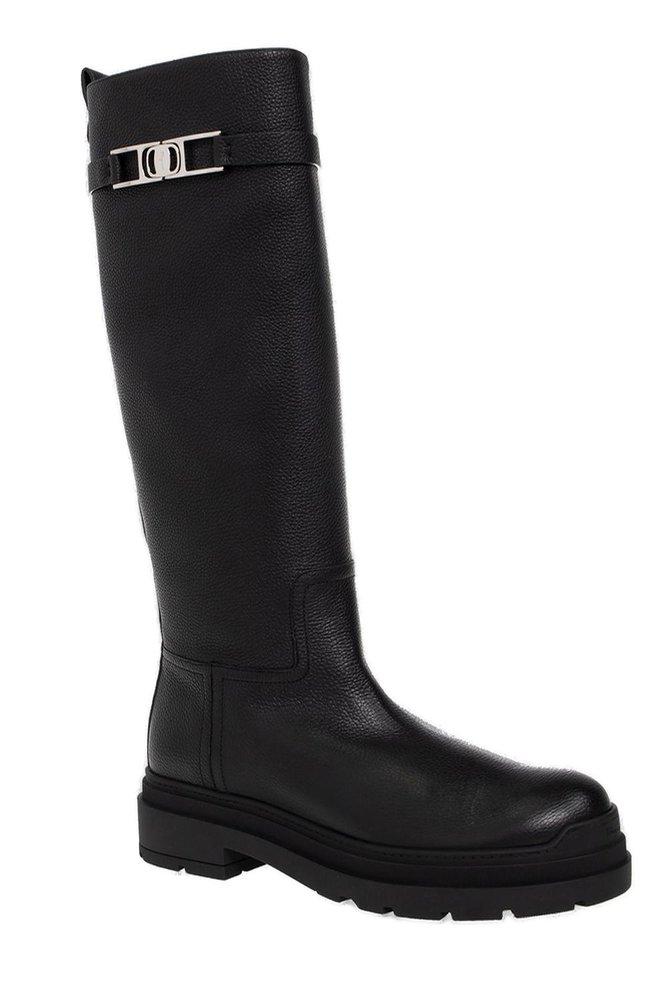 Ferragamo knee deals high boots