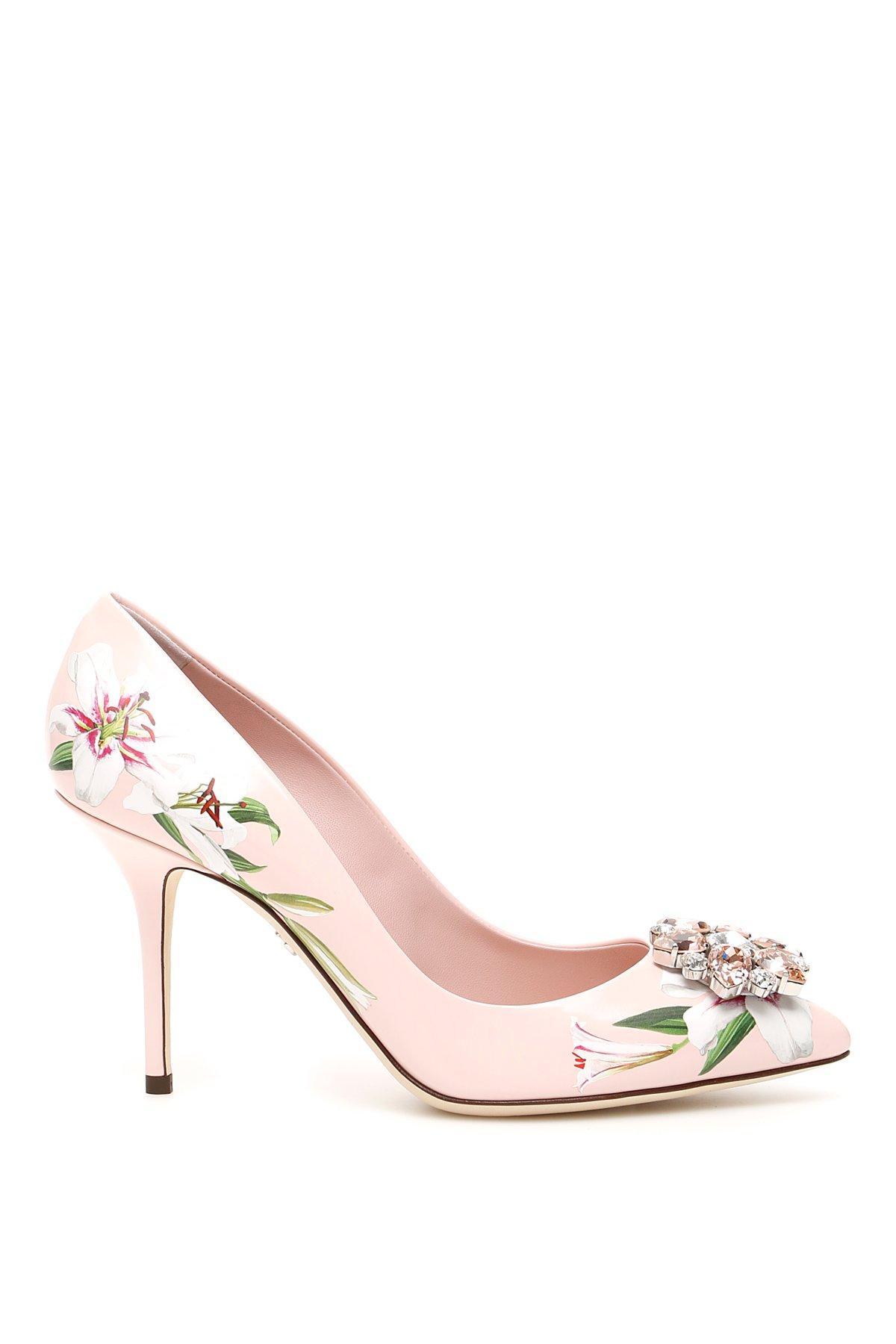 Dolce & Gabbana Lily Print Pumps in Pink - Save 15% - Lyst