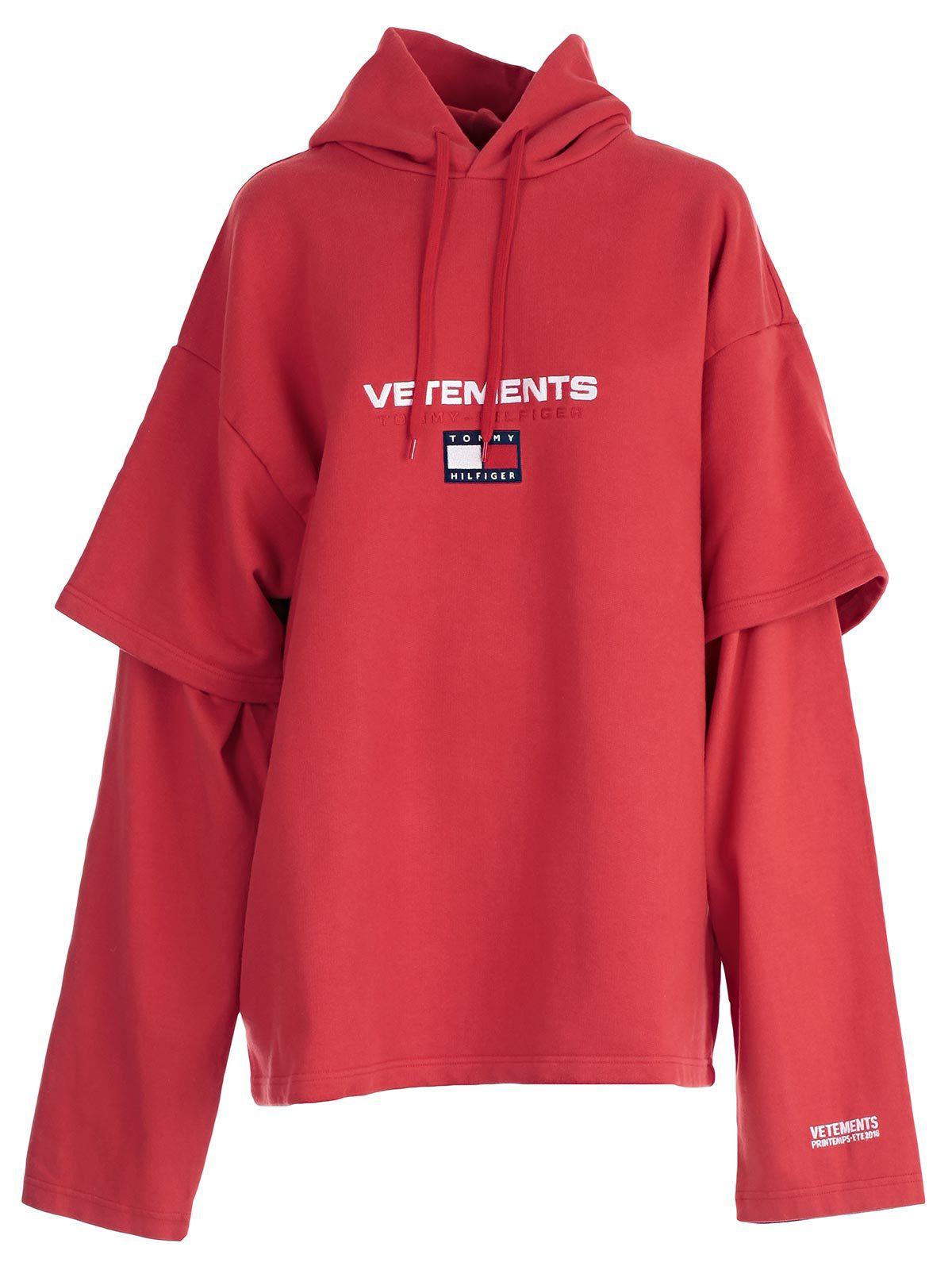 Vetements Cotton X Tommy Hilfiger Layered Hoodie for Men - Lyst