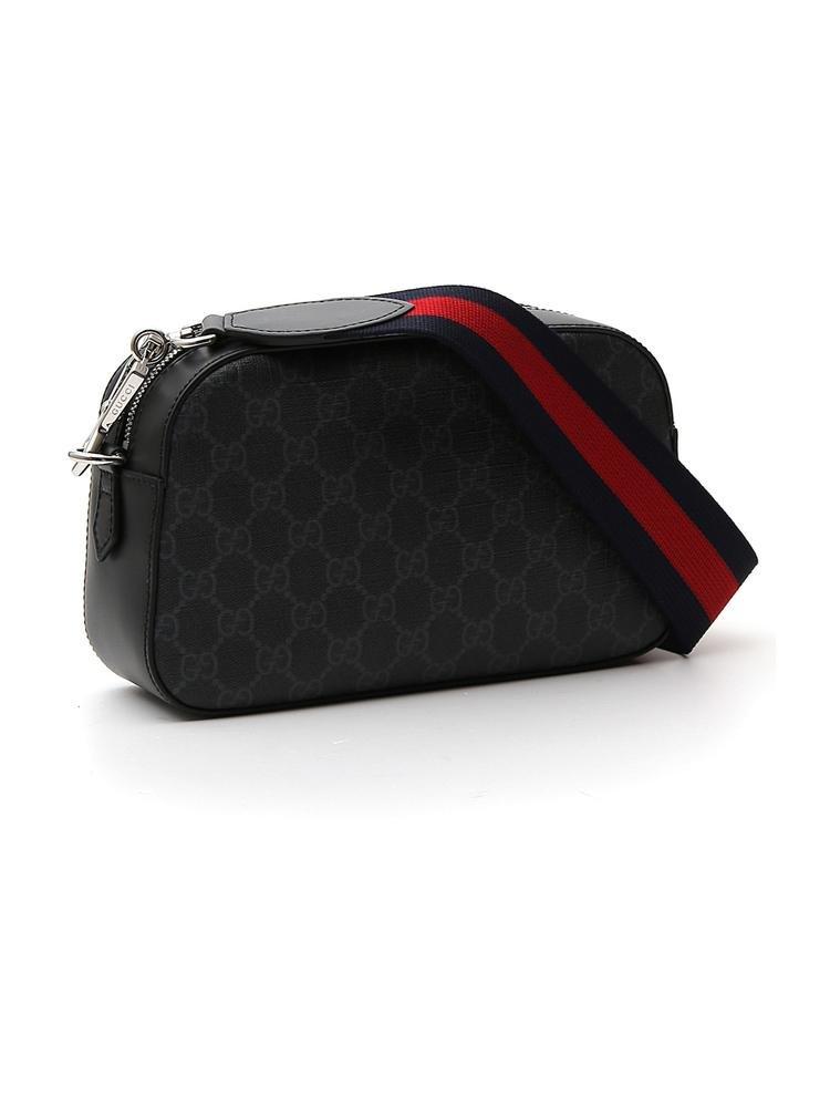 Gucci GG Supreme Shoulder Bag in Black for Men