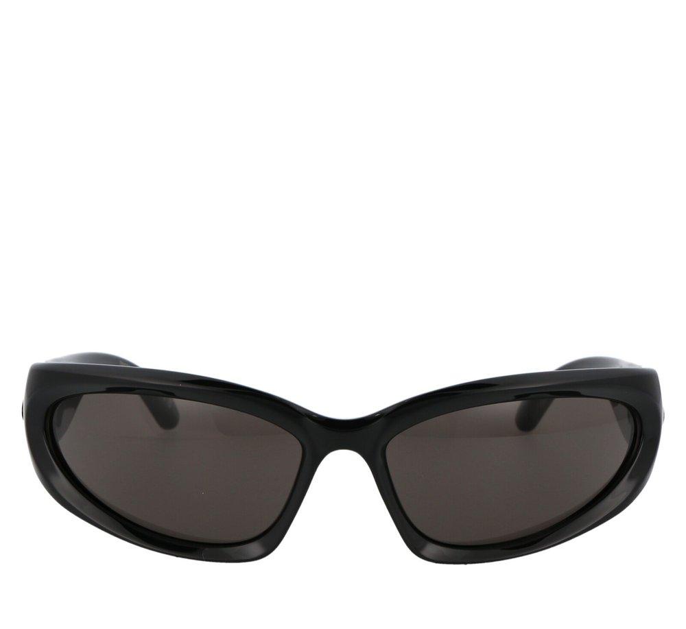 Balenciaga Swift Oval Sunglasses in Black | Lyst Balenciaga Swift Oval Sunglasses in Black | Lyst