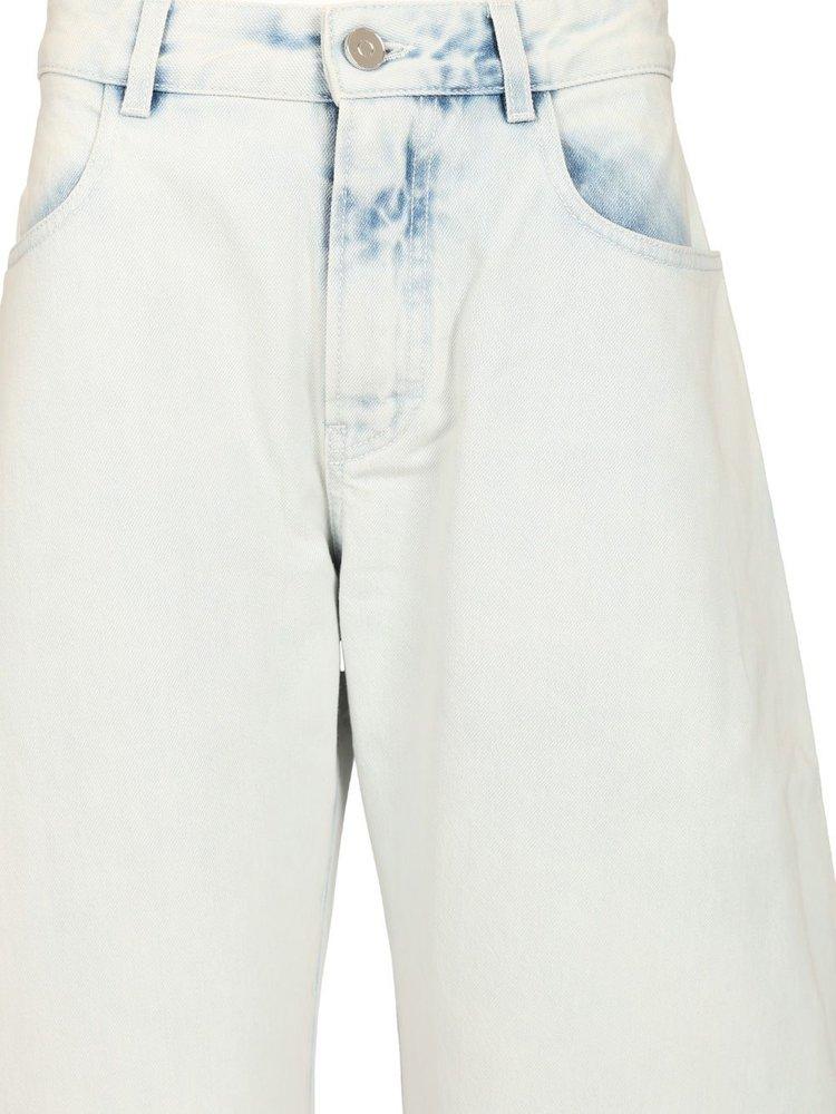 Alaïa Rounded Jeans Light in White | Lyst Canada