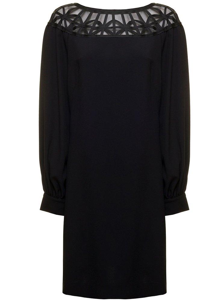 Alberta Ferretti Synthetic Long Sleeves Dress Woman in Black - Save 21% |  Lyst