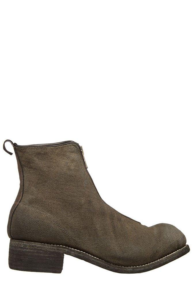 Guidi Pl1 Front Zipped Ankle Boots in Brown for Men | Lyst