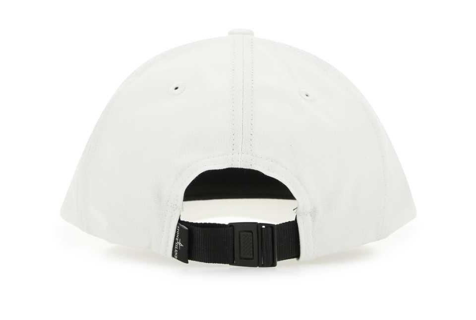 Stone Island Compass-patch Curved Peak Baseball Cap in White for Men | Lyst