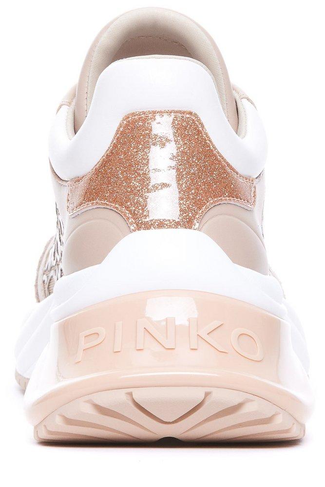 Pinko Love Birds Monogram Mesh Sneakers in Pink Lyst