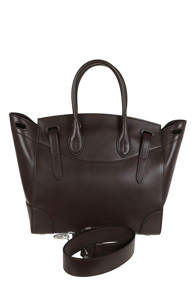 Ralph Lauren Ricky 33 Medium Top Handle Bag in Black | Lyst