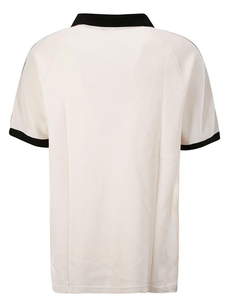 adidas Originals Adicolor Waffle Polo Shirt in Natural for adidas Originals Adicolor Waffle Polo Shirt in Natural for