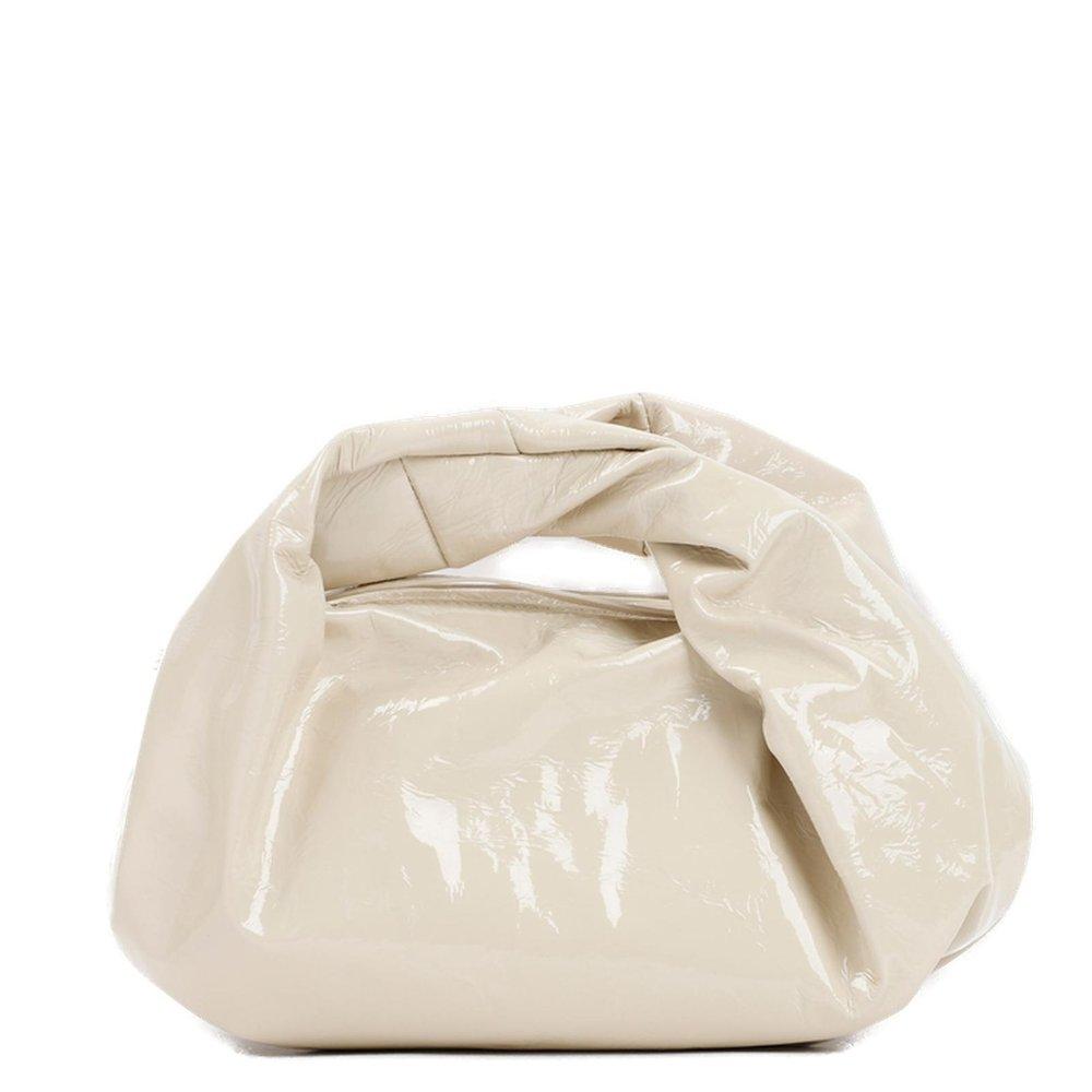 Dries Van Noten Crinkle effect Polished Handbag in Natural | Lyst