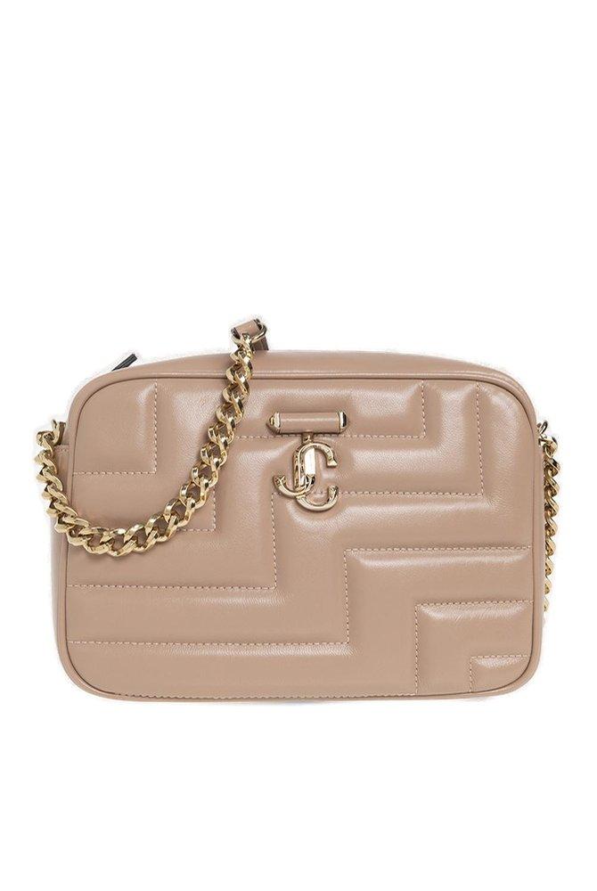 Jimmy Choo 'varenne Medium' Quilted Shoulder Bag in Natural Lyst