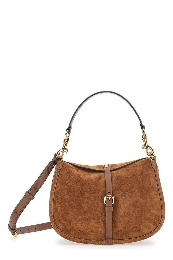 ショルダーバッグ・ポシェット ETRO Woman Crossbody bags Brown WP1C0014AE248 S9865 Pony Small suede crossbody bag in brown - Etro | Mytheresa