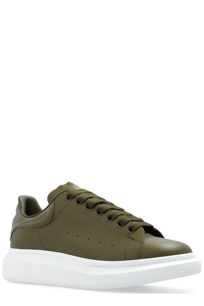 Alexander mcqueen olive green sneakers hotsell