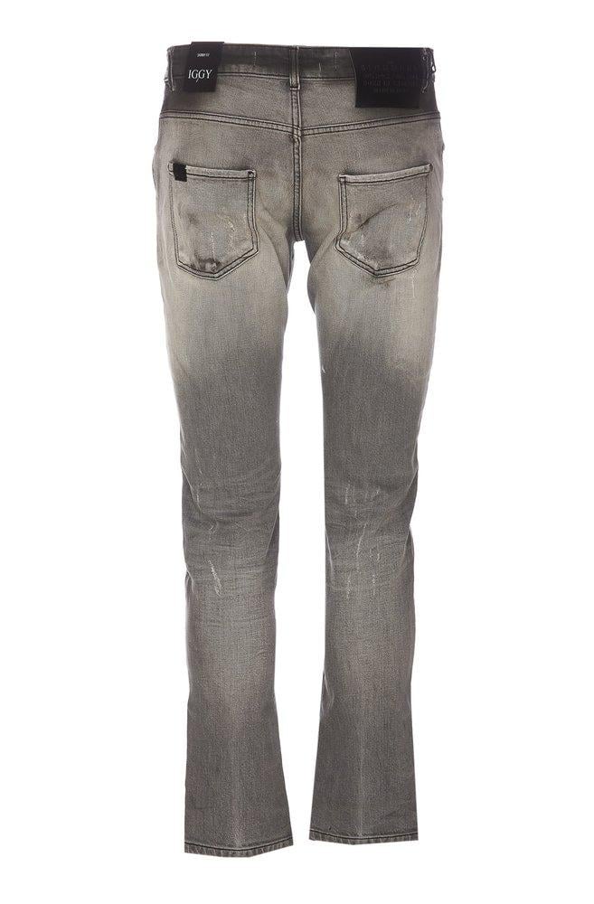 John Richmond Distressed Skinny Jeans in Gray for Men | Lyst