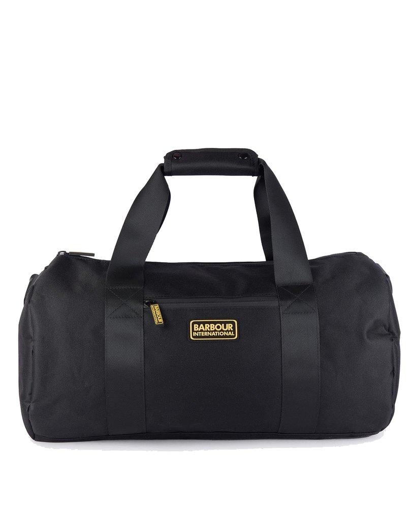 Barbour Logo Patch Duffle Bag in Black for Men Lyst