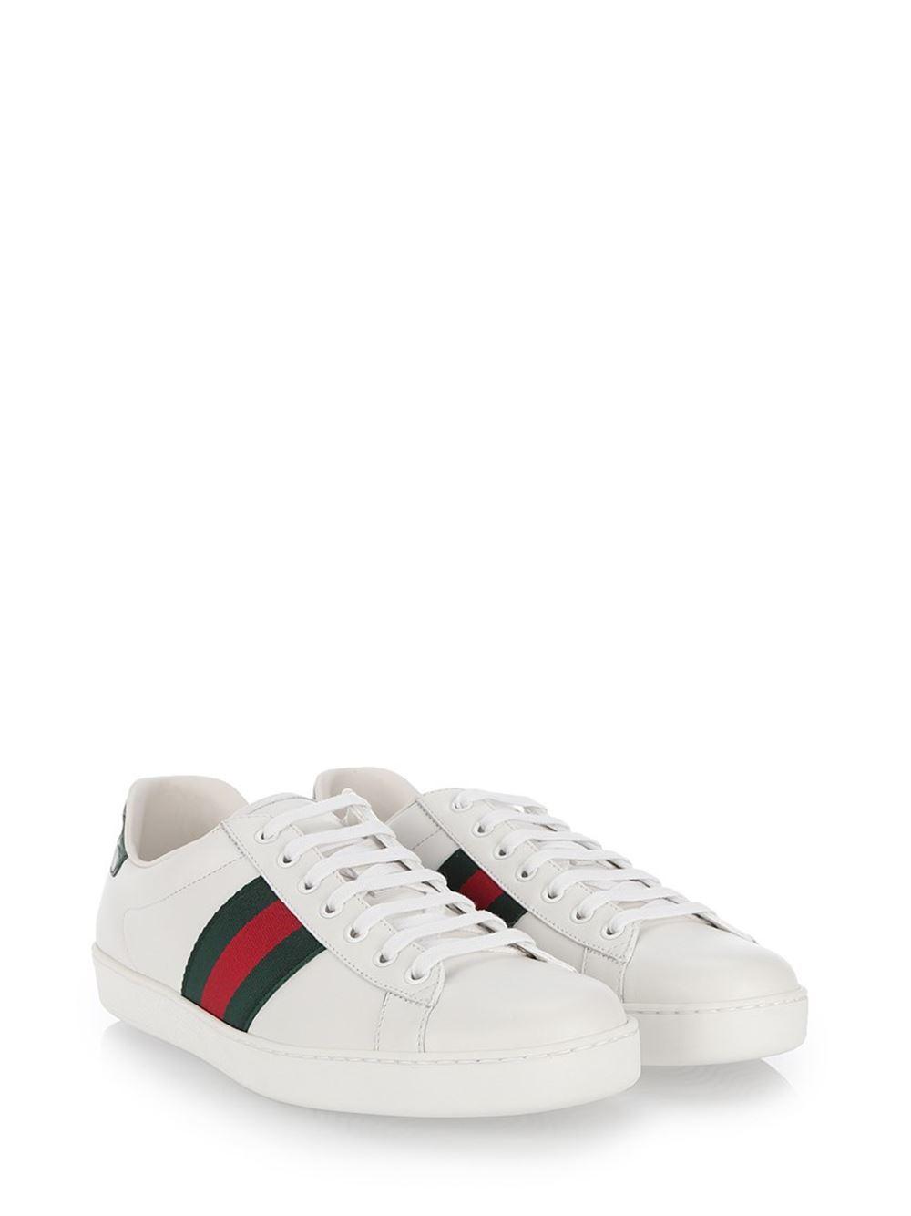 gucci white tiger ace sneakers