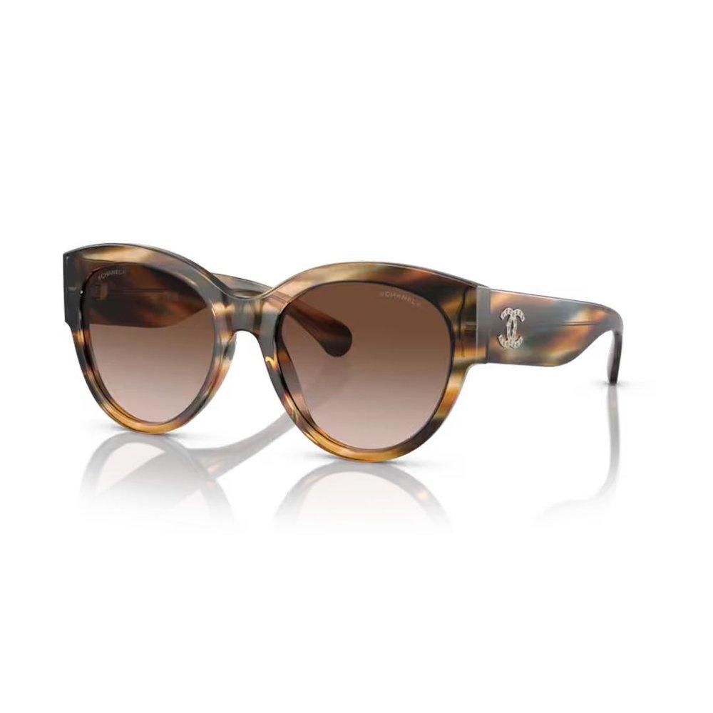 CHANEL Acetate Butterfly Sunglasses 5371 Tortoise 546694
