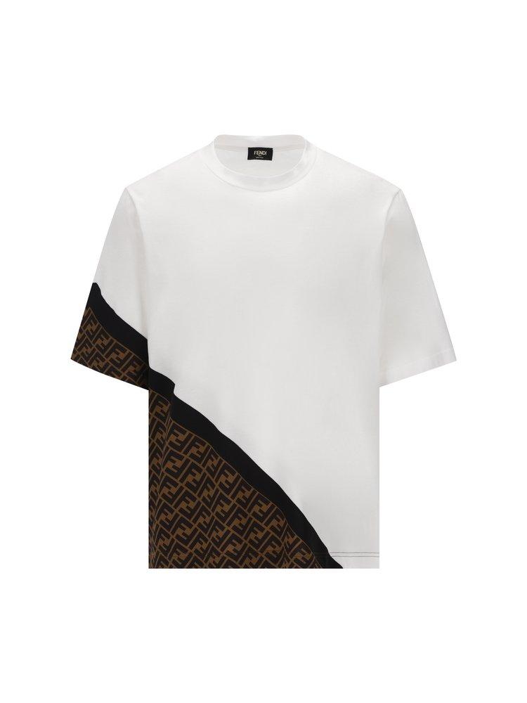 Fendi T-shirt L.j. Diagonal in White for |