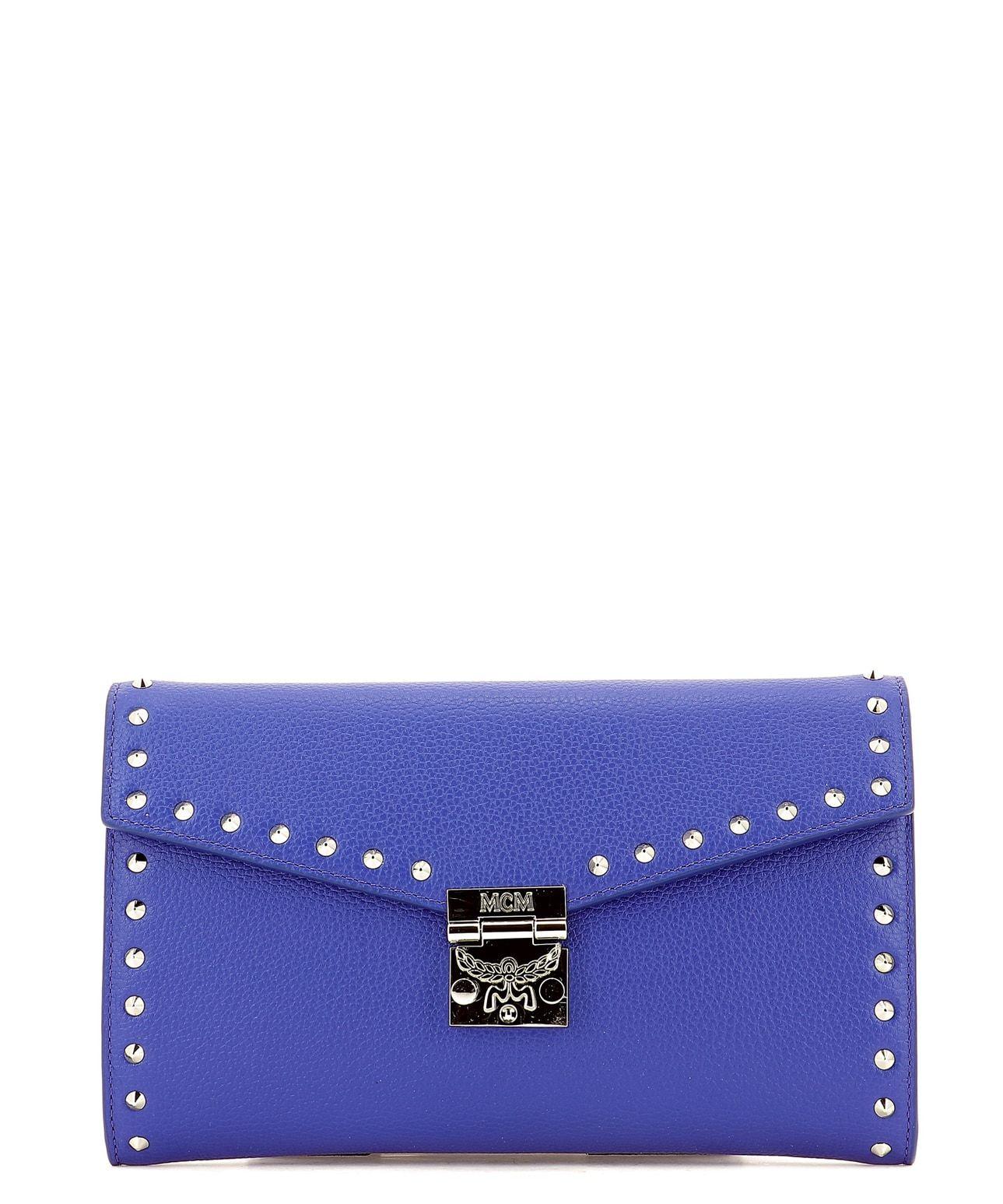 Lyst - MCM Patricia Studded Outline Park Crossbody Bag in Blue