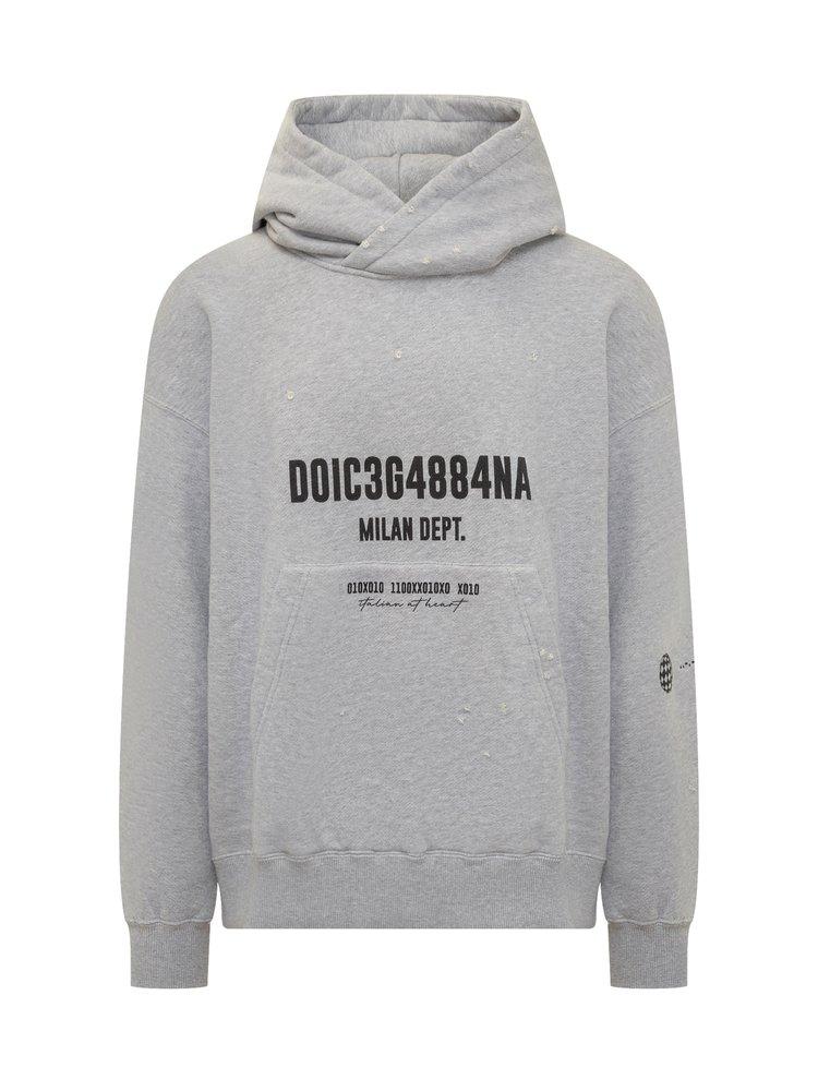 Dolce gabbana logo hoodie deals