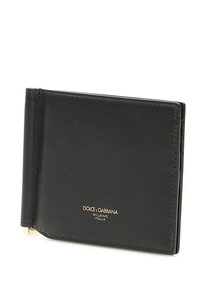 Mens Accessories Wallets and cardholders Dolce & Gabbana Leather Logo-print Bifold Wallet in Black for Men 