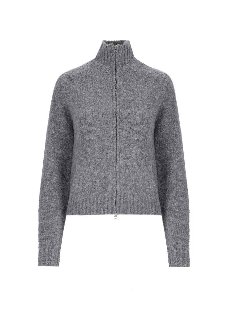 Paloma Wool Stadium Zip-Up Cropped Cardigan in Gray | Lyst