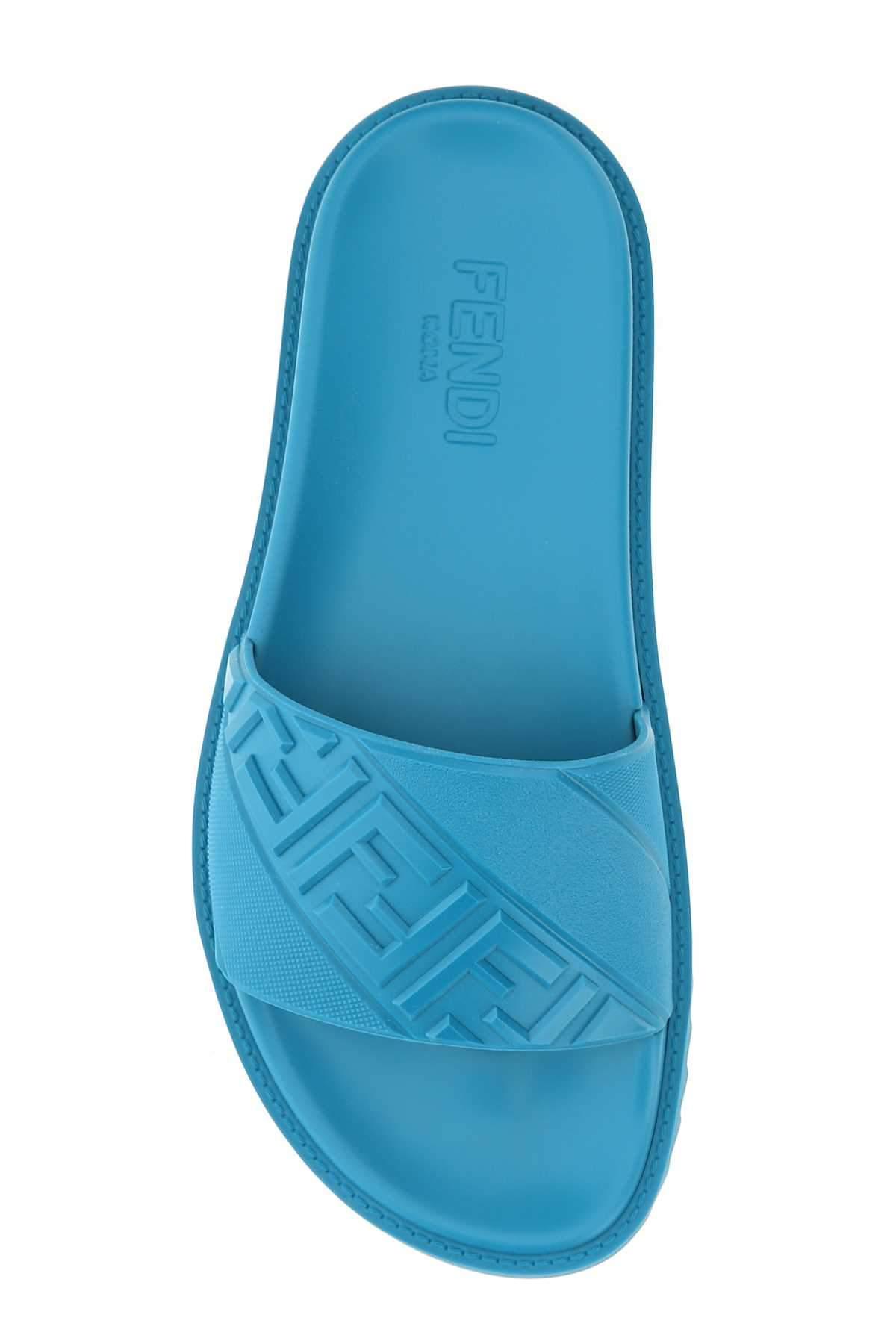 fendi blue slides