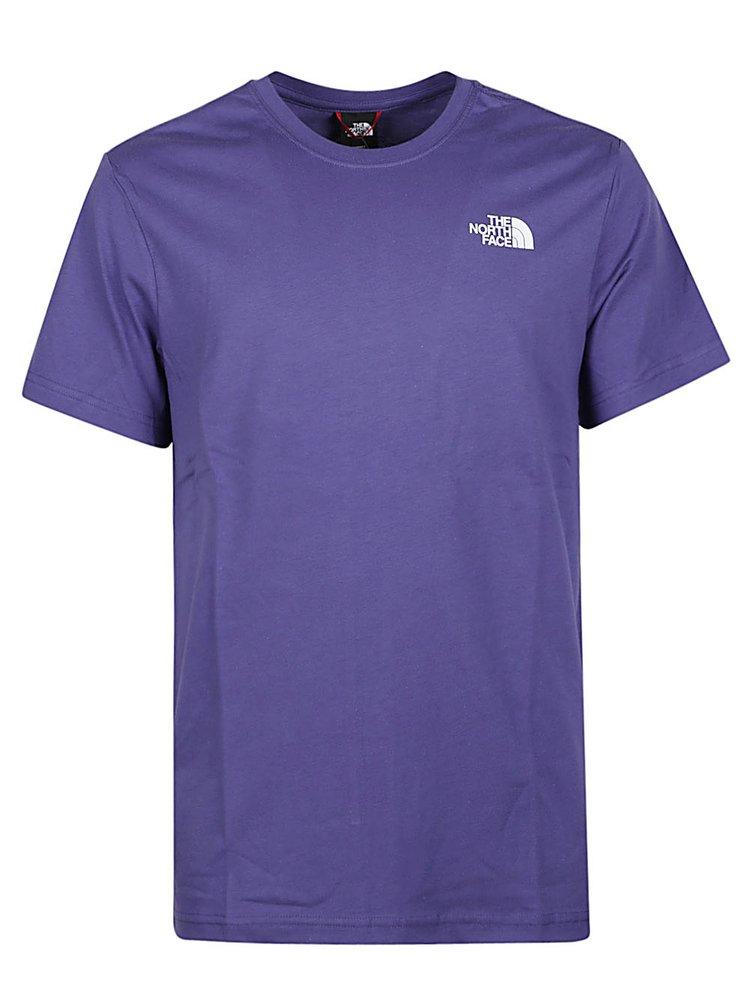 The North Face Logo Patch Crewneck T-shirt in Purple for Men