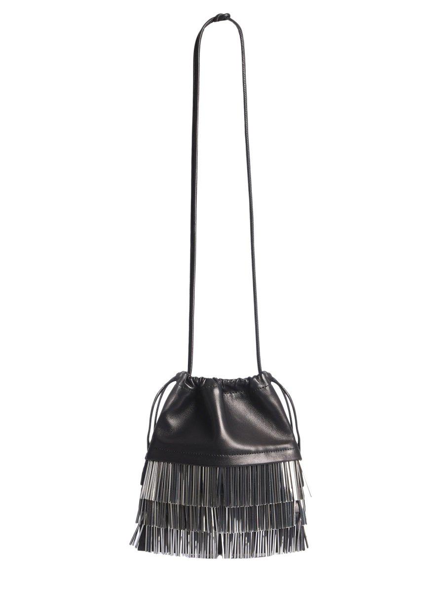 Alexander Wang Leather Ryan Mini Fringed Shoulder Bag in Black Lyst