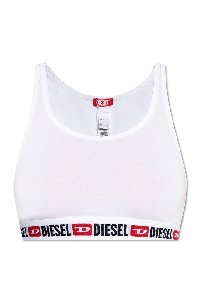 ブラジャー DIESEL | UFSB-ORIBA BRA WHITE A13122 0NJAP 100 Women's Bralette with logo band | White | Diesel