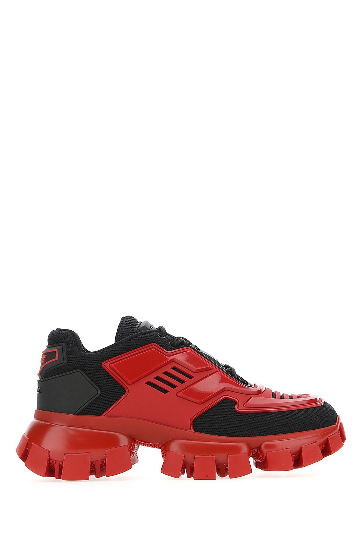 Prada Rubber Cloudbust Thunder Sneakers in Red - Lyst