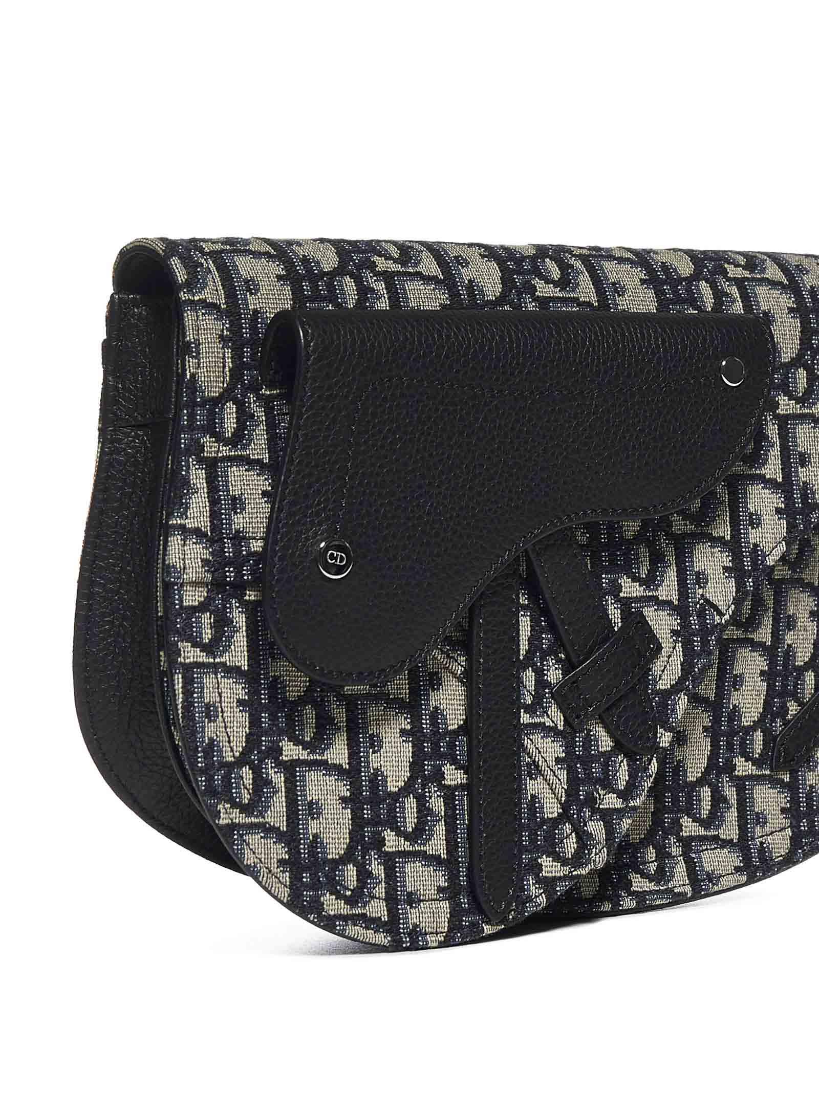 Dior Oblique Jacquard Saddle Bag Navy & Noir Release