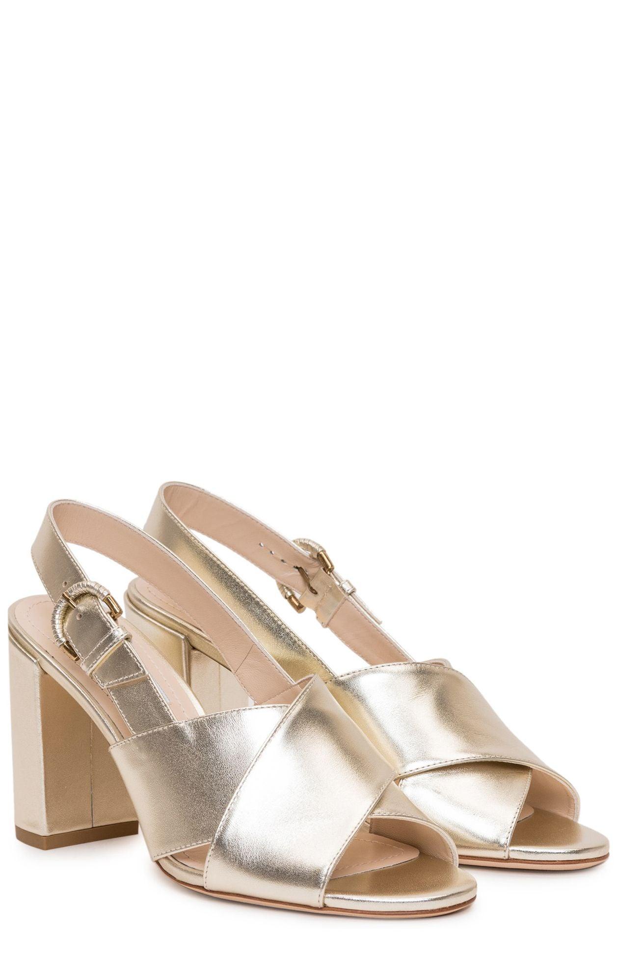 crossover slingback sandals