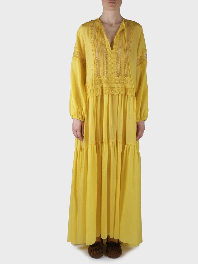 スカート ERMANNO SCERVINO Silk kaftan Yellow Yellow Ermanno Scervino Dresses for Women | Lyst Canada