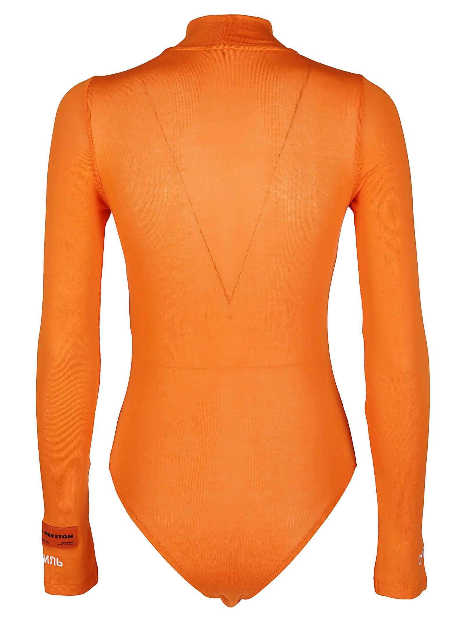 long sleeve orange turtleneck