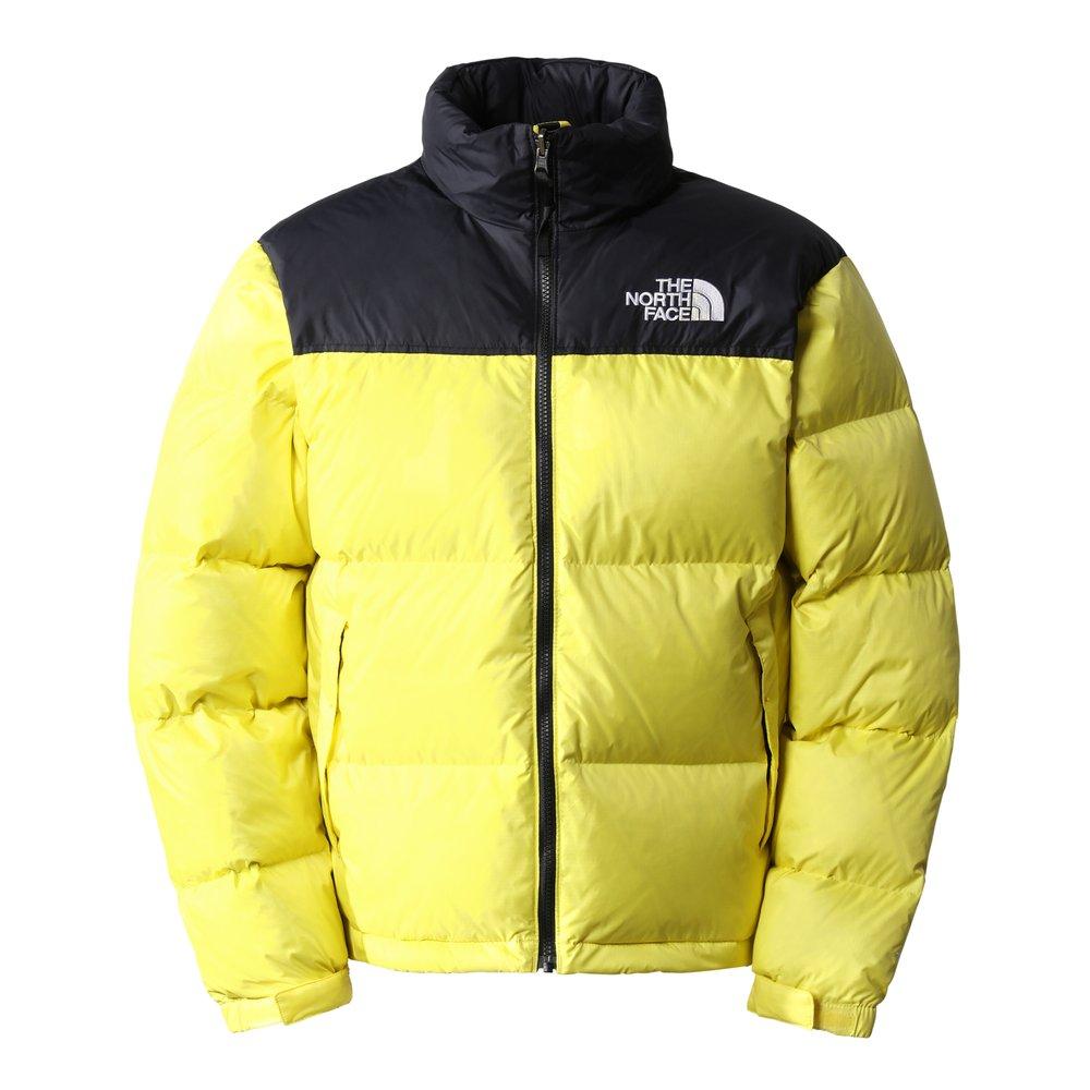 The North Face 1996 Retro Nuptse Down Puffer Jacket In Yellow And Black ...