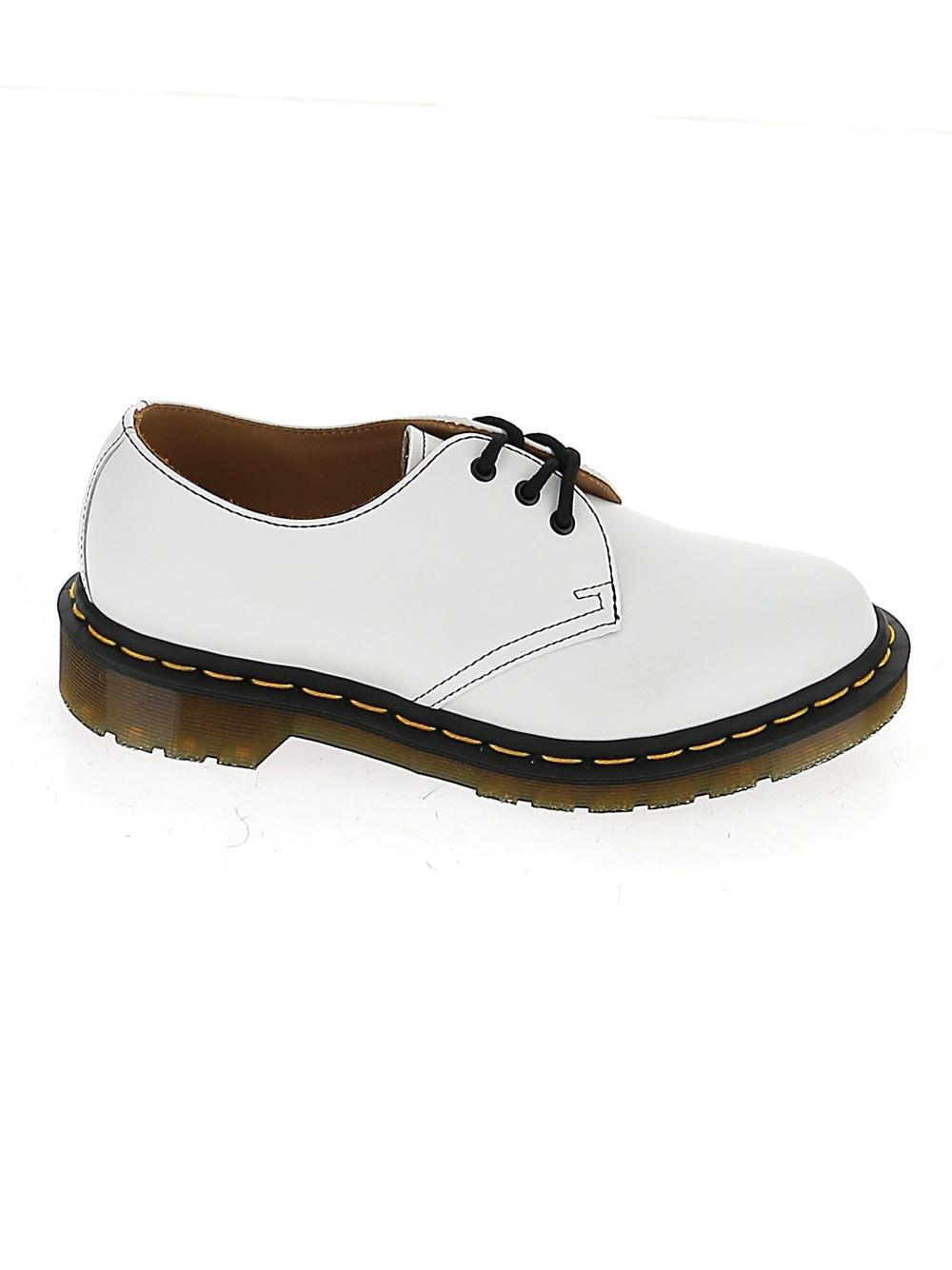 Comme des Garçons Leather X Dr. Martens Derby Shoes in White - Lyst