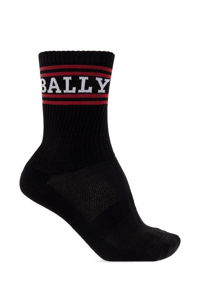 Bally Logo Embroidered Socks in Black for Men | Lyst